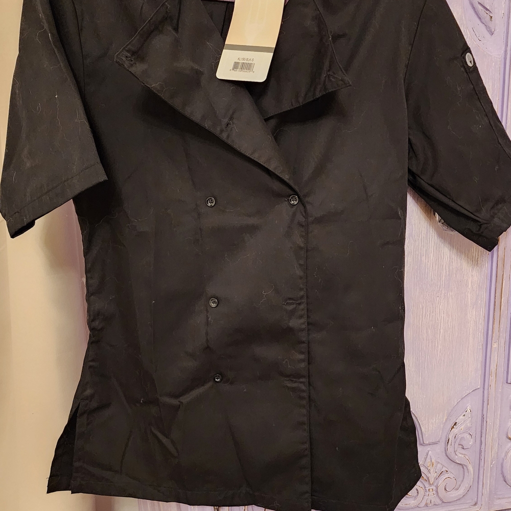 Women's Black Double-Breasted Jacket